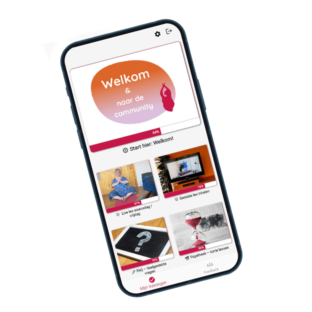Volop Yoga app op je telefoon Volop Yoga app op je telefoon