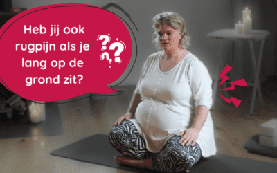 Rugpijn als je lang op de grond zit? Dit is wat je kan doen